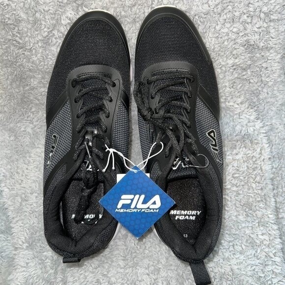 NEW Fila MEMORY STEELSPRINT Training Athletic Sneakers Men's Shoes Black Size 13 - Picture 8 of 10